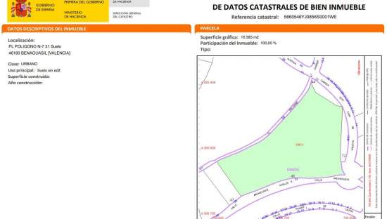 Urbanizable Programado en venta en Avenida Archiduque Carlos Benaguasil Valencia