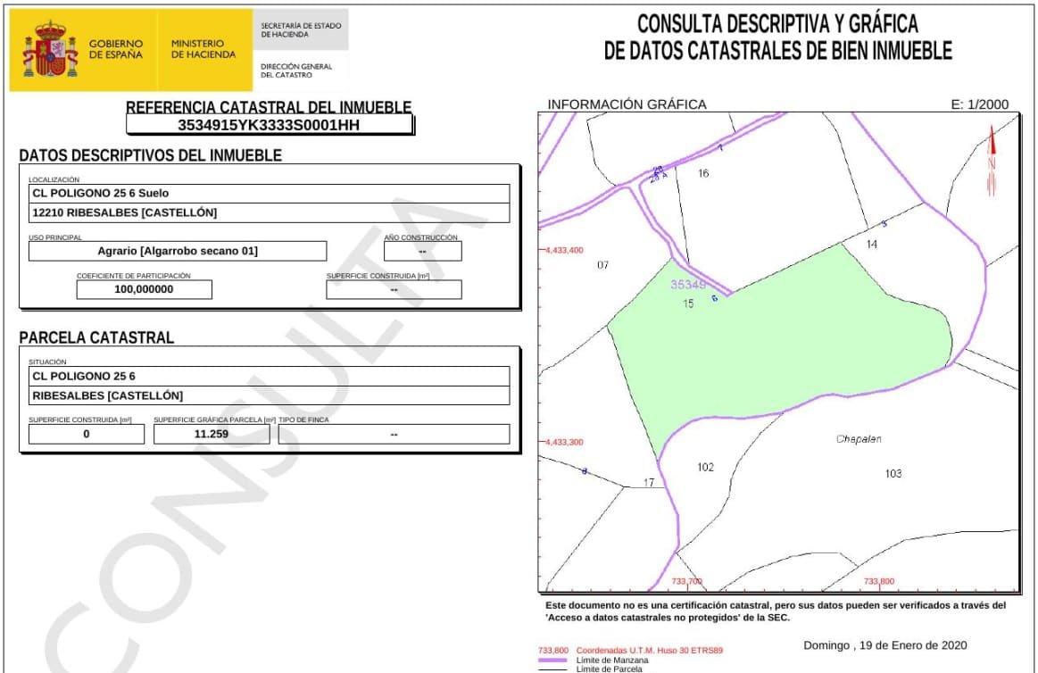 Urbanizable Programado en venta  en Calle Vial A Ribesalbes Castelln