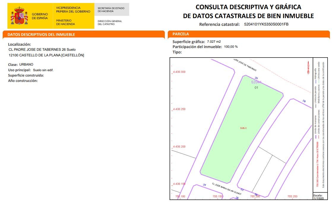Terreno Urbano en venta en Castellón De La Plana, Castellón