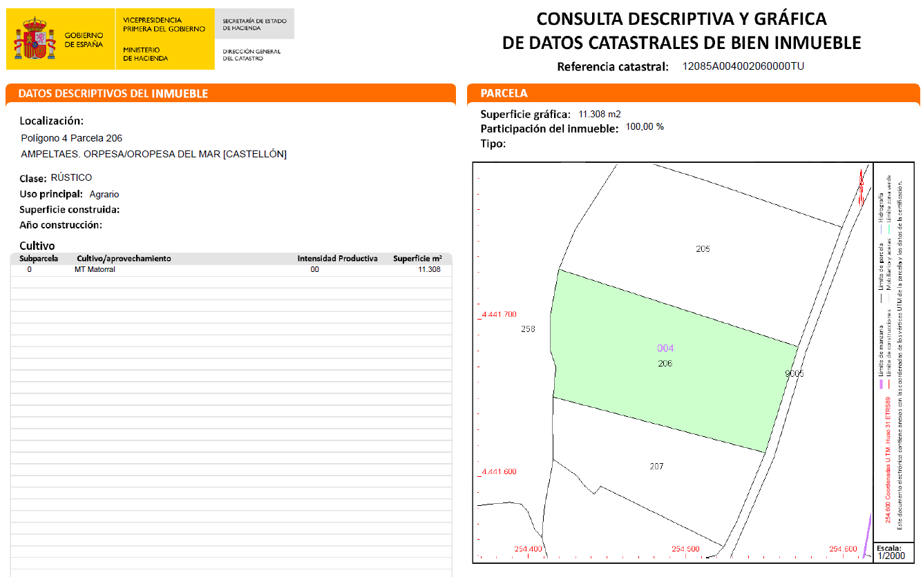 Terreno Rústico en venta en Oropesa Del Mar, Castellón