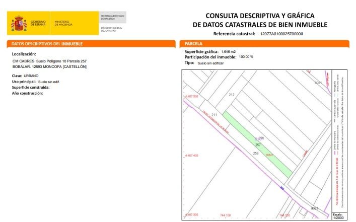 Urbanizable Programado en venta en Camino Partida Bovalar Moncofa Castelln
