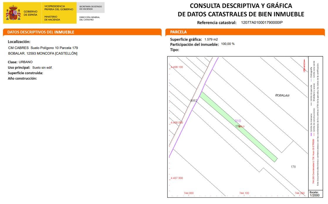 Urbanizable Programado en venta en Camino Partida Bovalar Moncofa Castelln