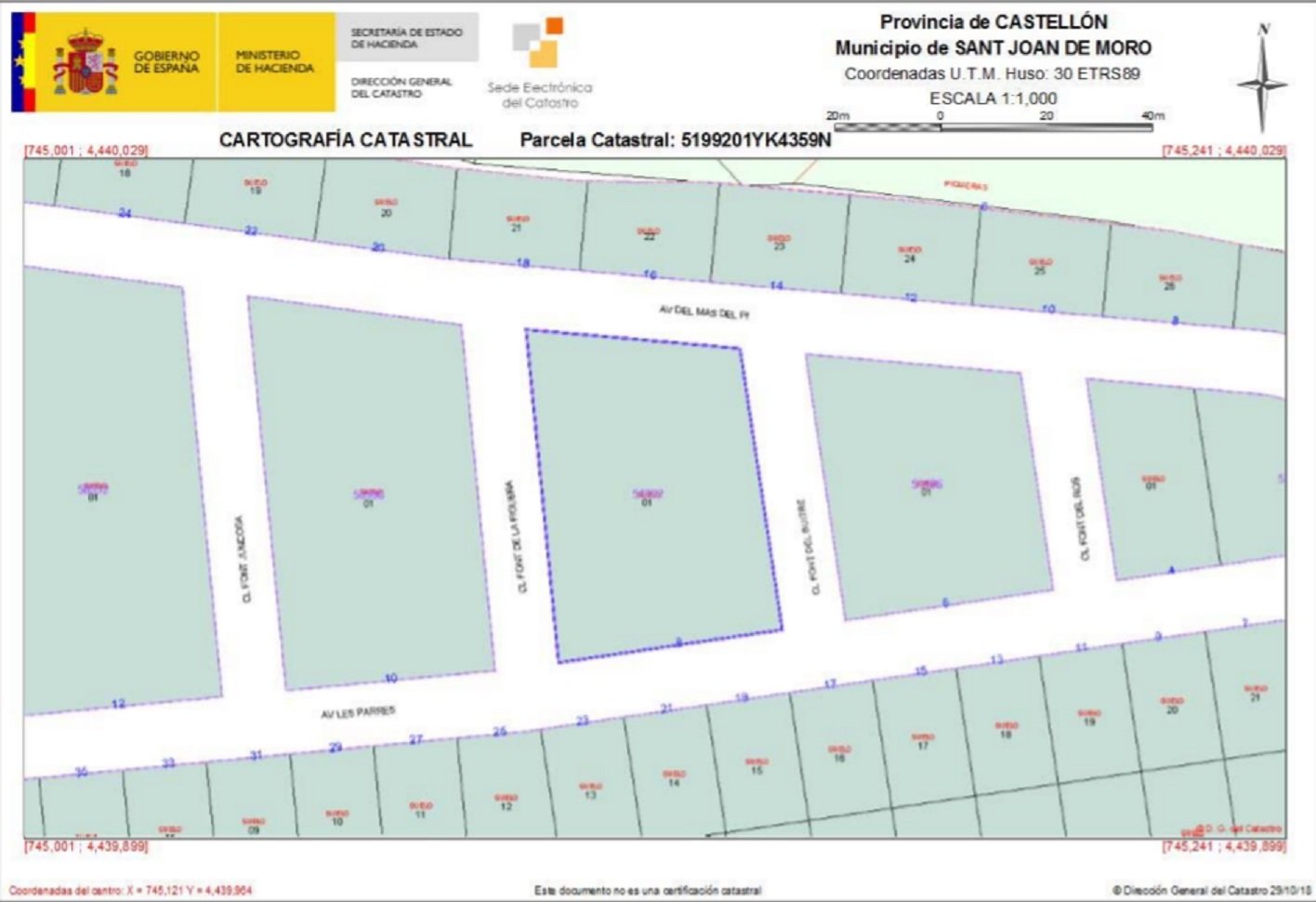 Urbanizable Programado en venta  en Lugar Mas Del Pi, Sant Joan De Moró, Castellón