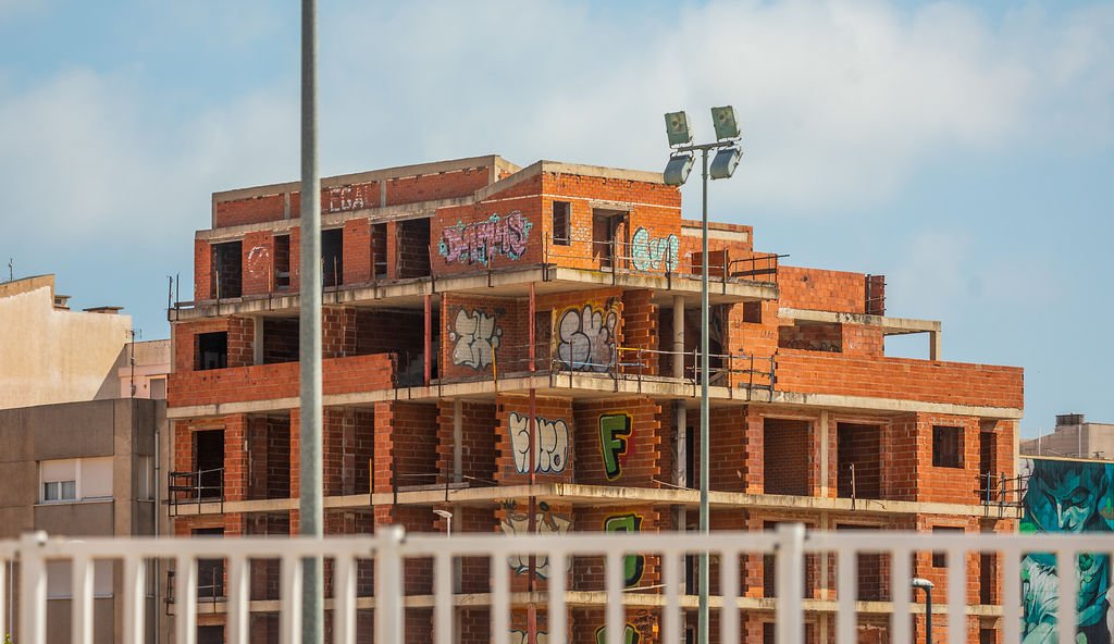 Edificio en construcción en C de Madrid