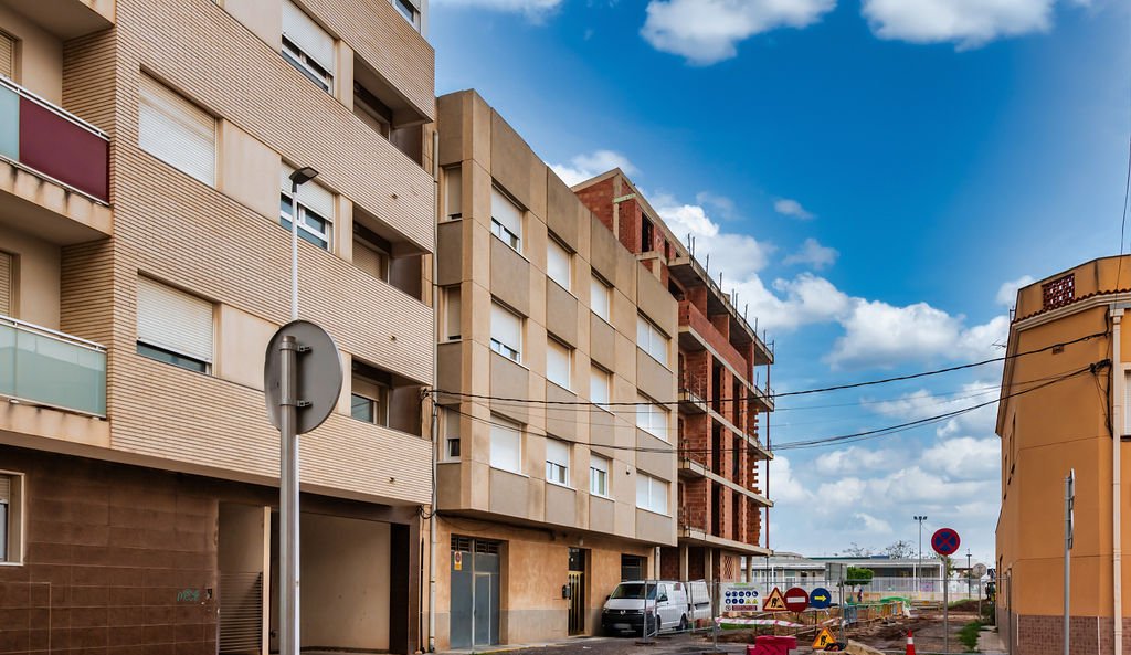 Edificio en construcción en C de Madrid
