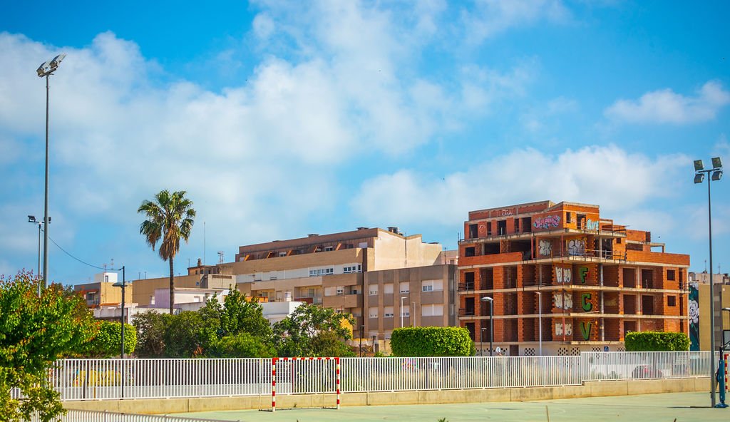 Edificio en construcción en C de Madrid