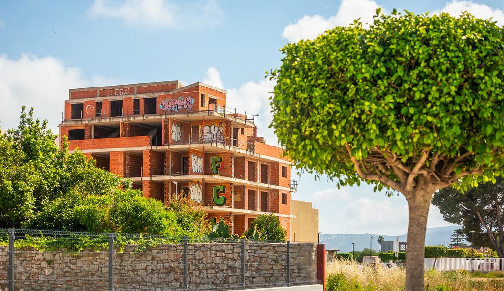 Edificio en construcción en C de Madrid
