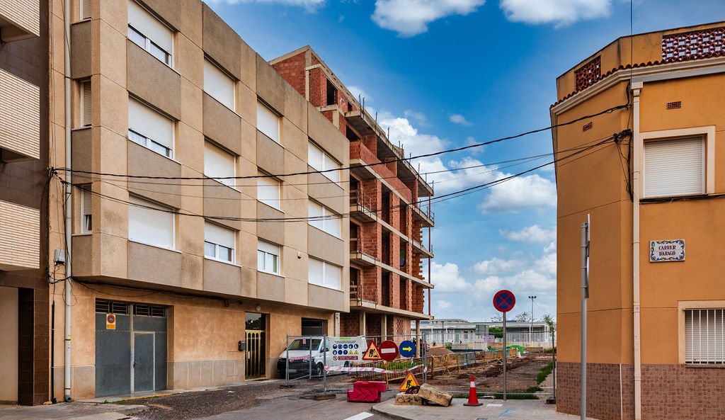 Edificio en construcción en C de Madrid