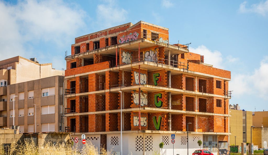 Edificio en construcción en C de Madrid
