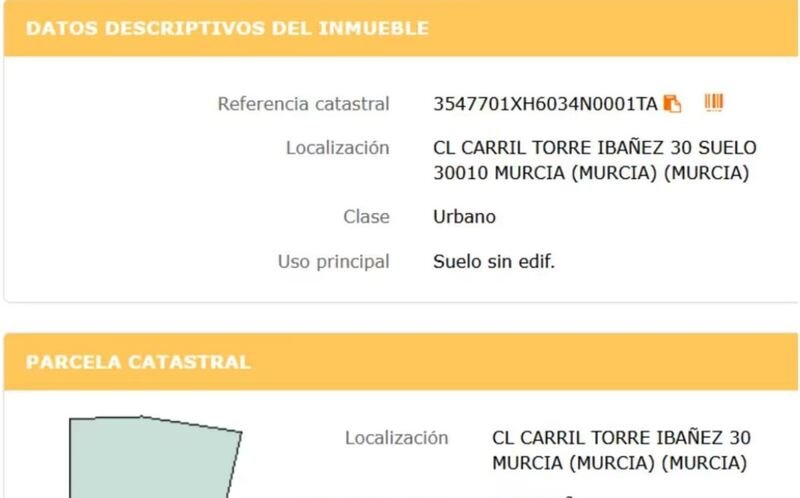 Adquiere suelo urbanizable residencial por 89200 de 1383m en ccarril torre de los ibaez en Murcia