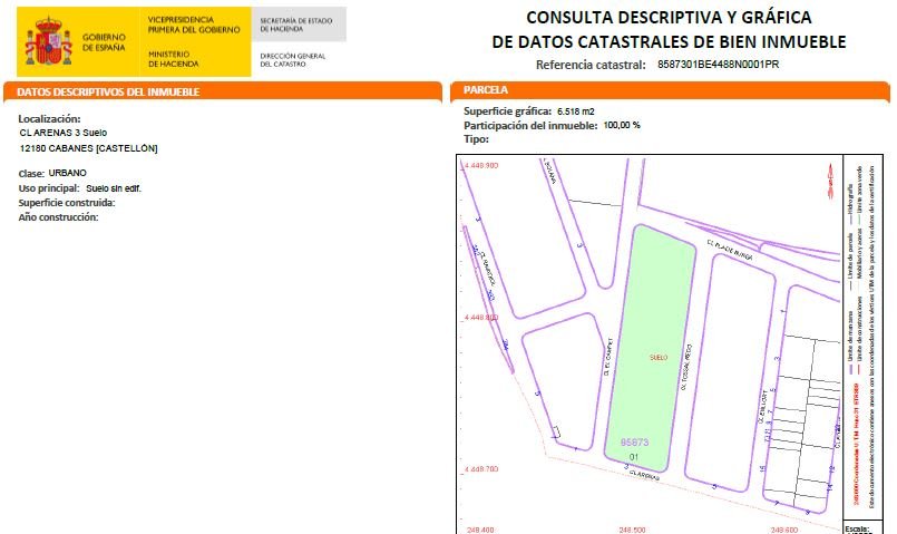 Terreno Urbano en venta en Cabanes, Castellón