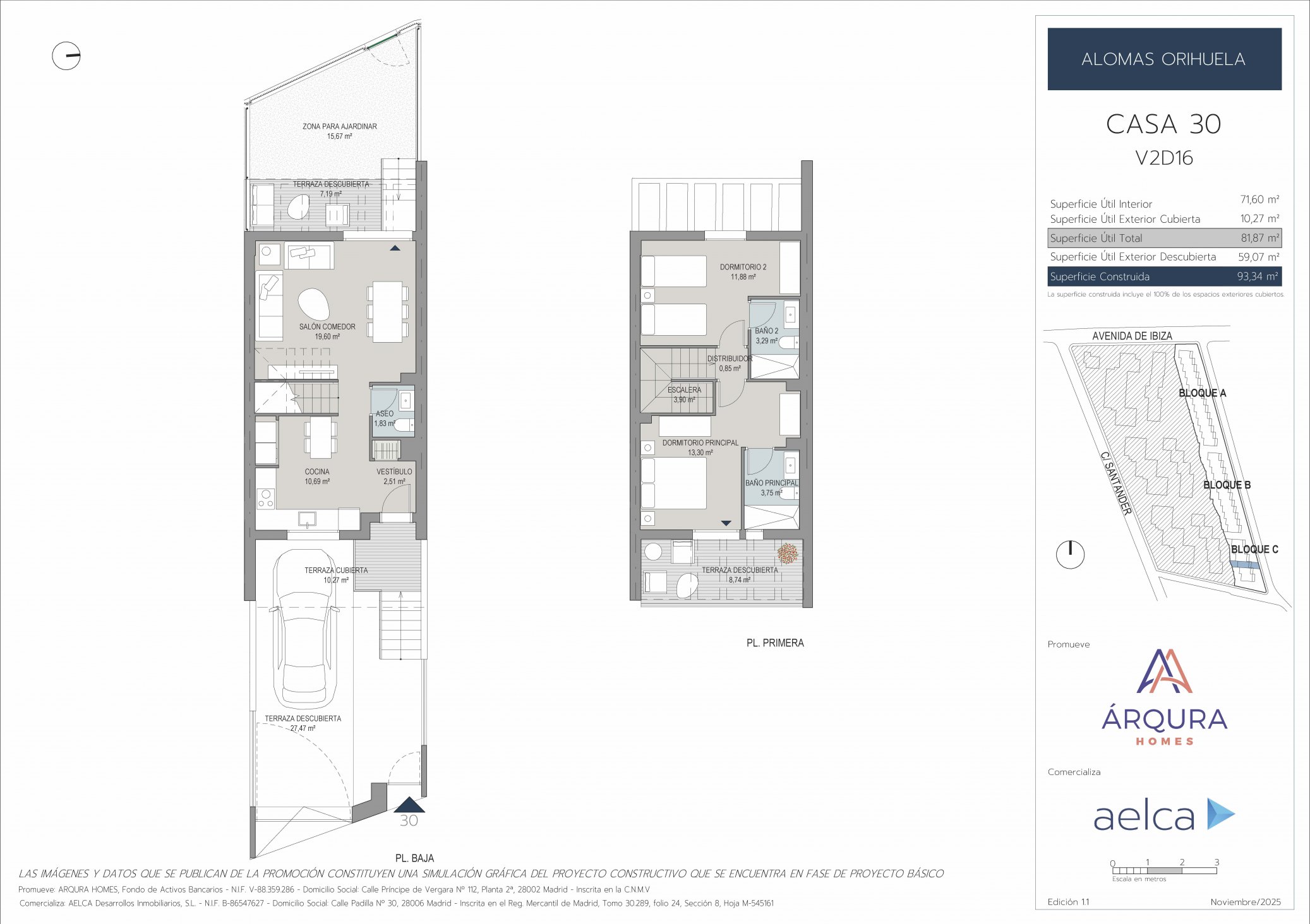 Casa Adosada en venta en Orihuela, Alicante