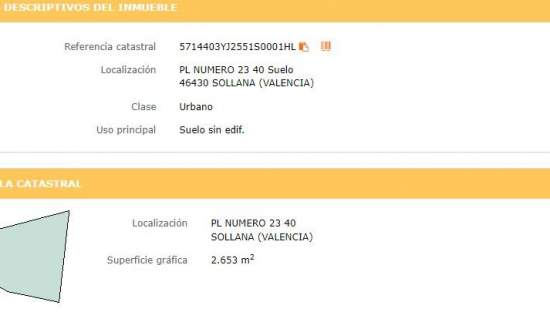 Terreno Urbano en venta en Sollana, Valencia
