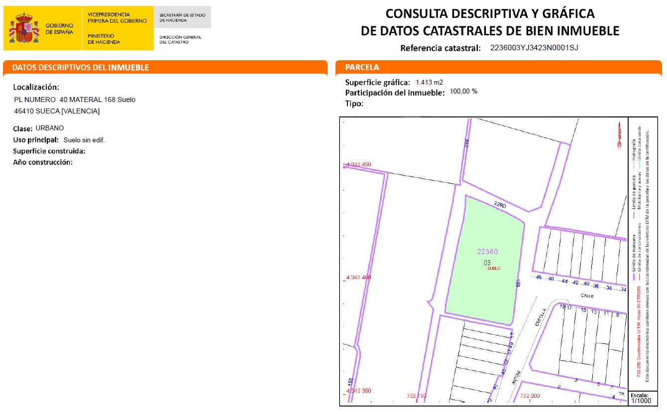 Terreno Urbano en venta en Sueca, Valencia