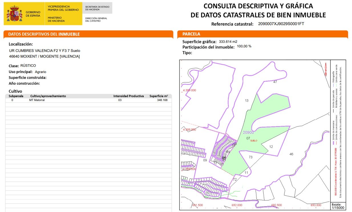 Adquiere suelo urbanizable residencial en calle la solana en MogenteMoixent por 102000 de 83752m