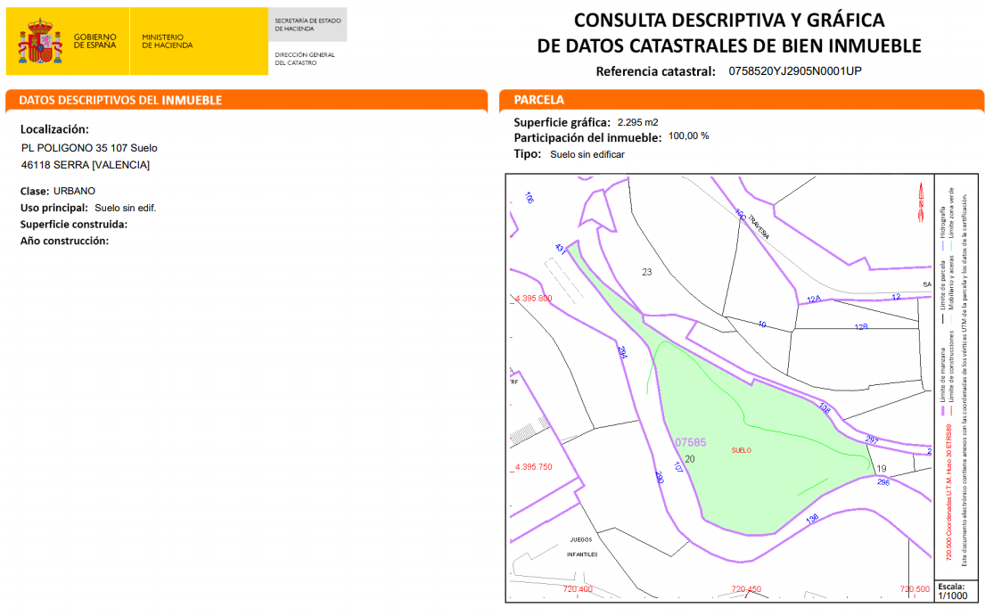 Descubre finca rstica en ctravesia sant francesc n30 parcela 107 Serra por 121000 de 2346m