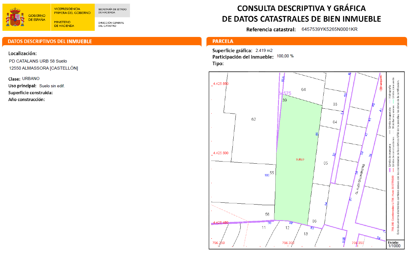 Terreno en venta en Almazora, Castellón