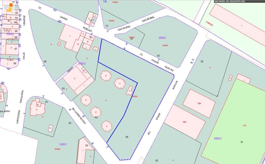 Urbano Solar en venta  en Calle Cases Noves San Rafael Del Ro Castelln