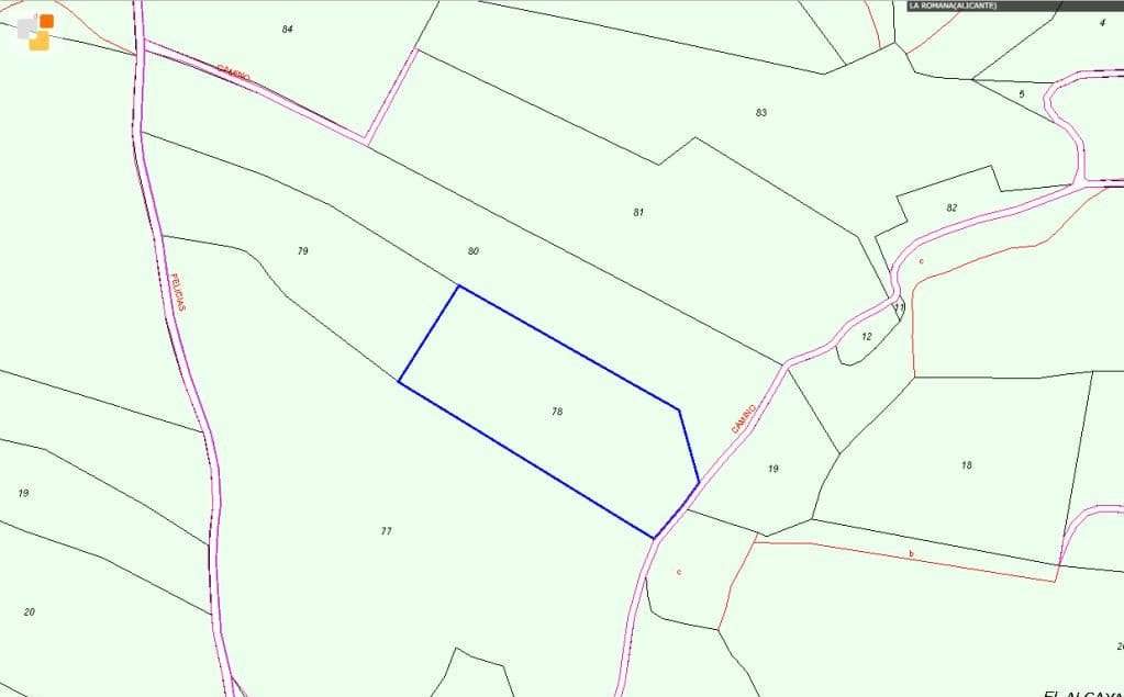 No Urbanizable Rstico en venta  en Calle Partida De Umbria Alta La Romana Alicante