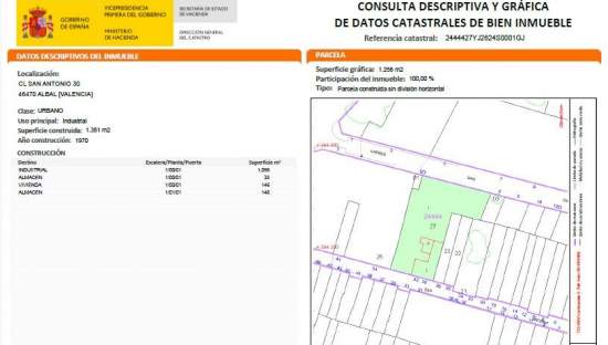 Solar en venta en Calle San Antonio Albal Valencia