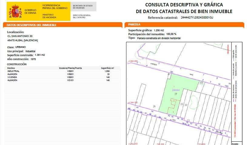 Solar en venta en Calle San Antonio Albal Valencia