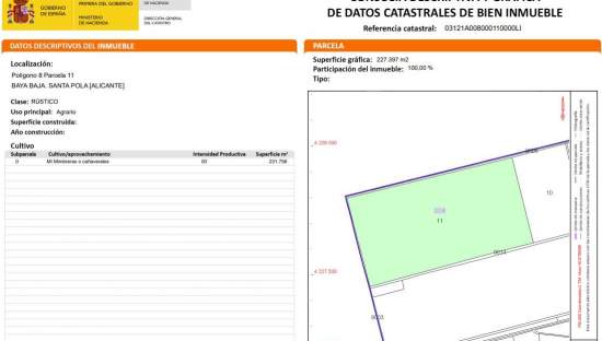 No Urbanizable en venta en Partida Carrizales Santa Pola Alicante