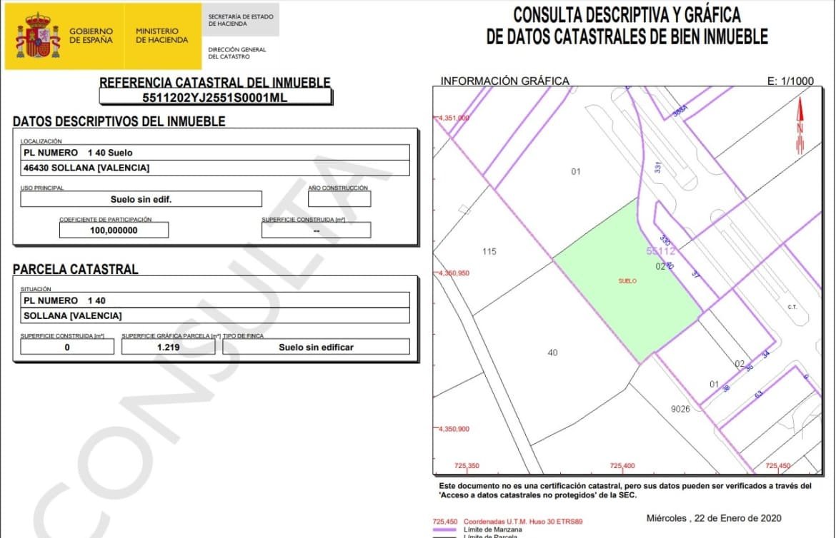 Urbanizable Programado en venta  en  Ue-Motoret Sollana Valencia