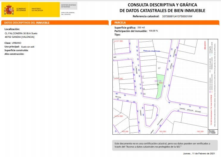 Urbano en venta en Gandía