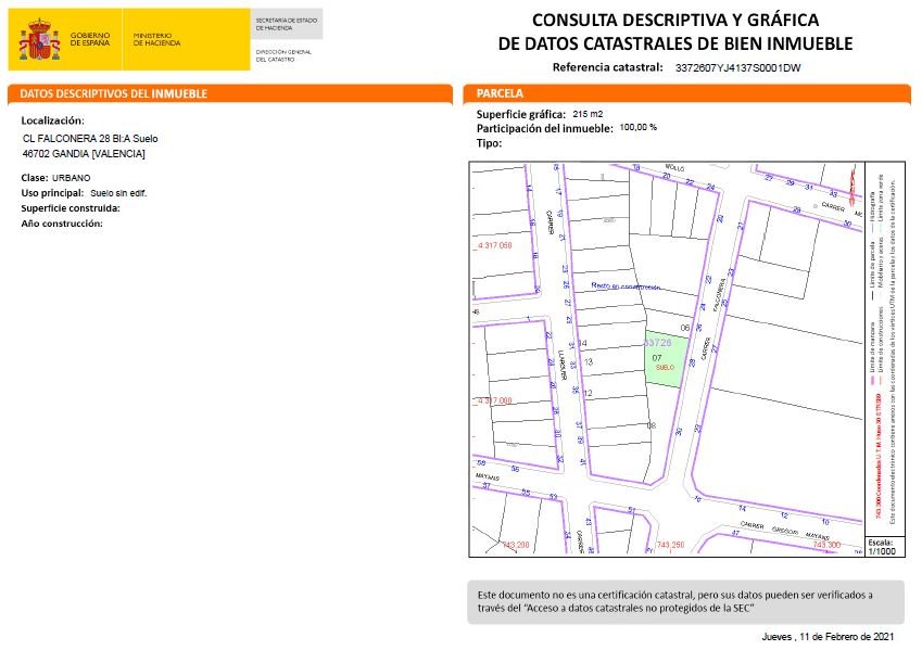 Urbano en venta en Gandía