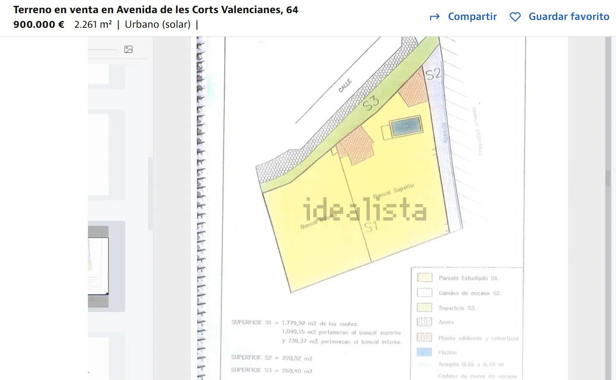 Terreno Urbano en venta en La Eliana, Valencia