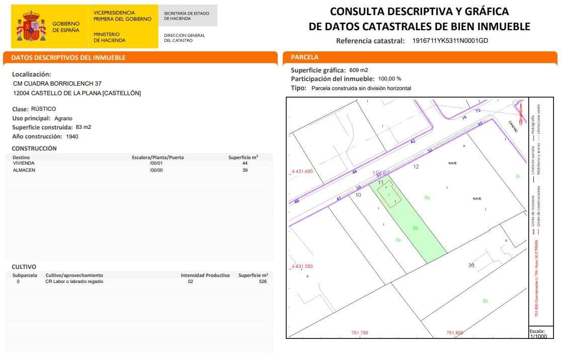 Solar en venta en Camino Cuadra Borriolenc, 37, 12006, Castellón De La Plana Castellón