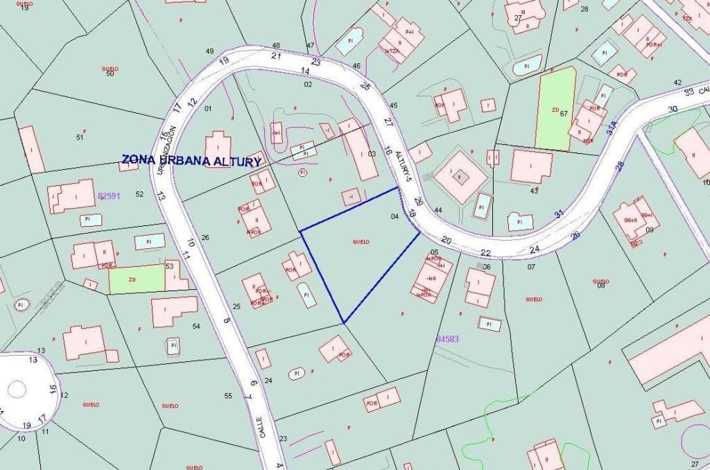 Urbano Solar en venta  en Calle Altury Turs Valencia