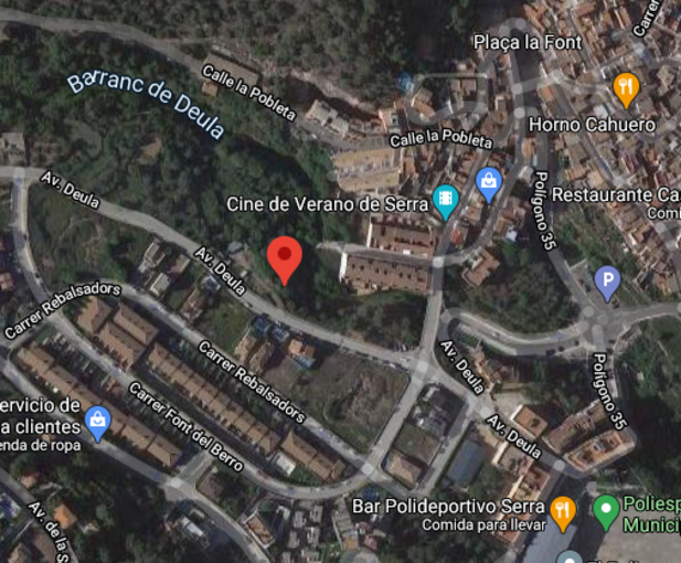 Se oferta suelo urbano residencial por 35000 de 464m en calle poligono 35 parcela 15 en Serra