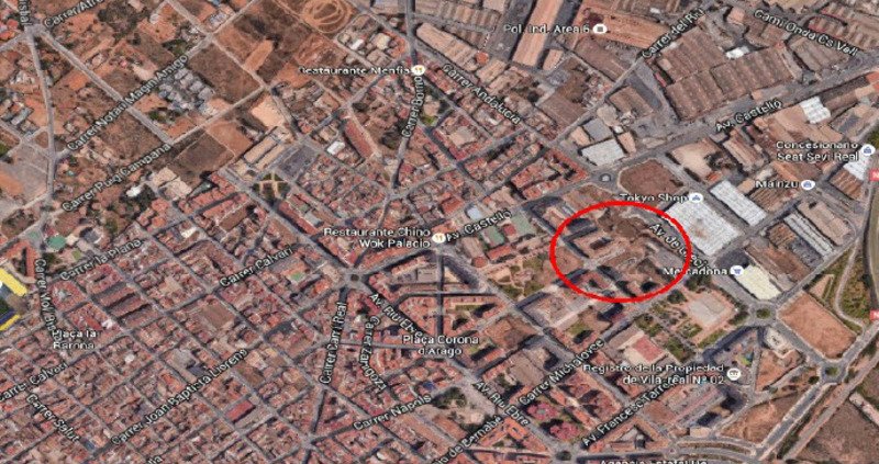 Suelo urbanizable residencial en venta en calle de la travessa en VillarrealVila-real por 452.000 con 1.317m