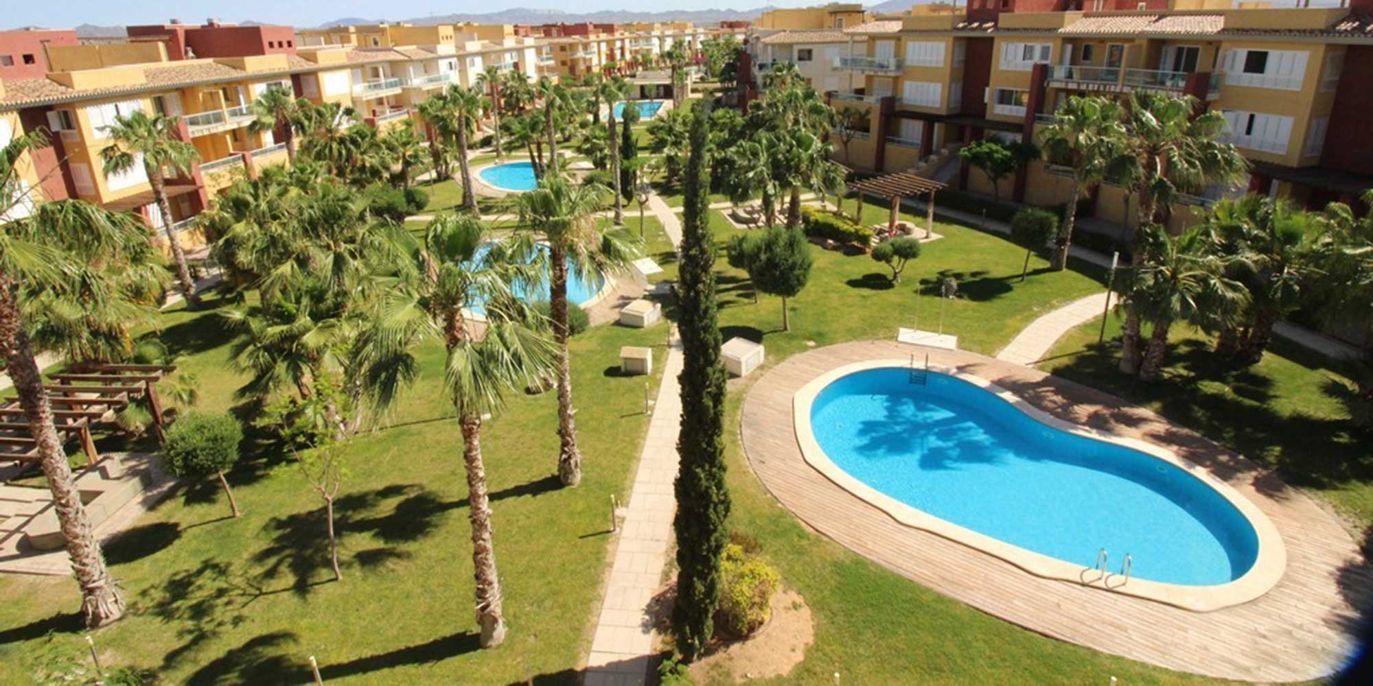 Los Olivos Hacienda del Álamo Hotel & Spa Golf Resort piscina vista aérea